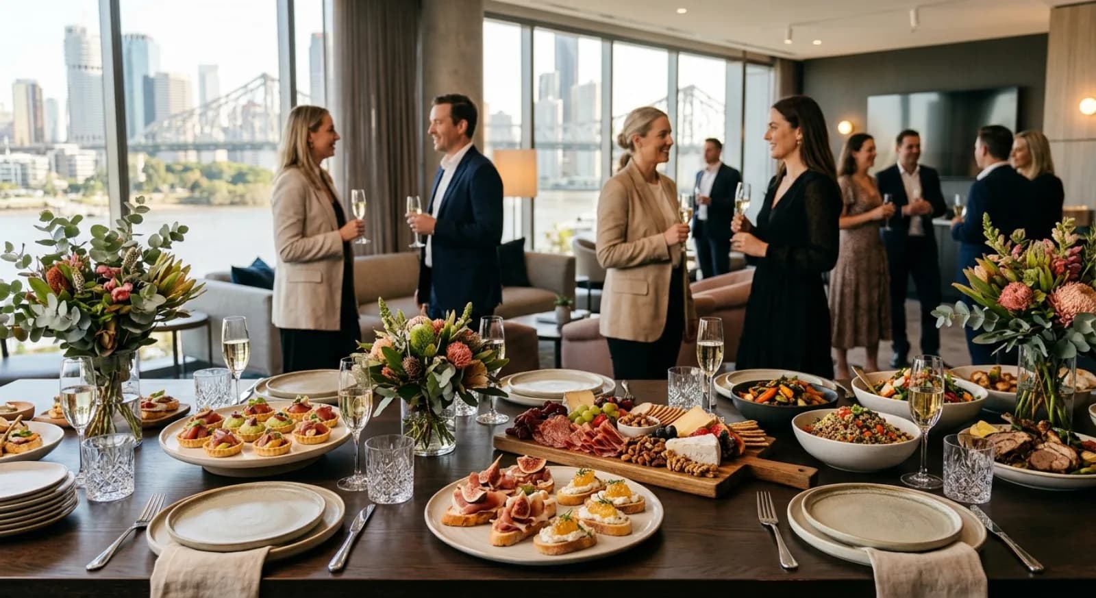Fine dining catering at corporate event in Brisbane