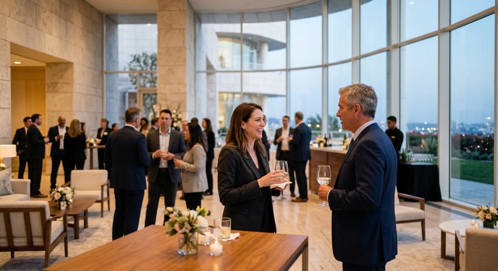 Iconic Getty Center art museum with prestigious event spaces and architectural backdrop