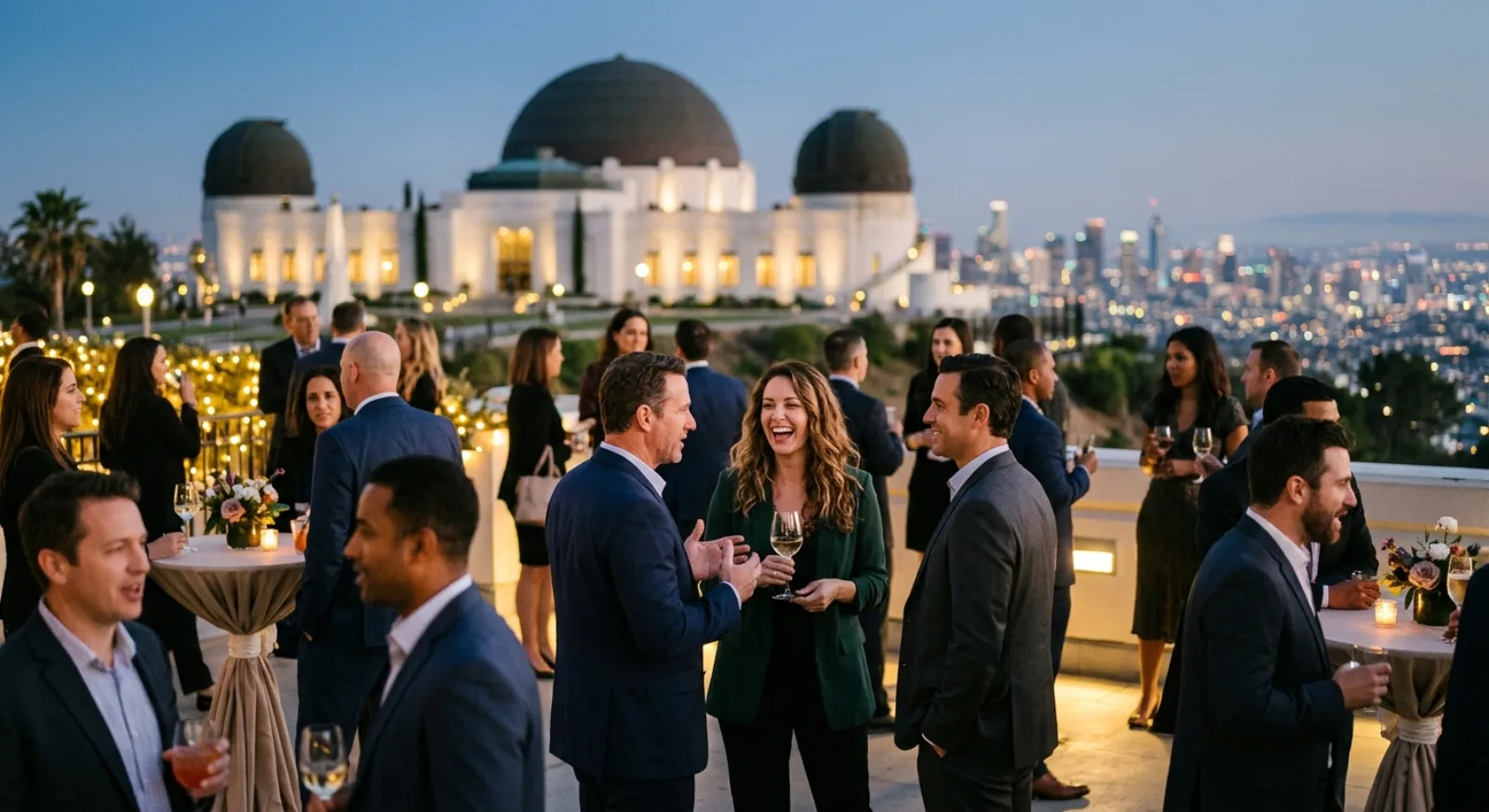 Iconic Griffith Observatory event space with Los Angeles city views and historic prestige
