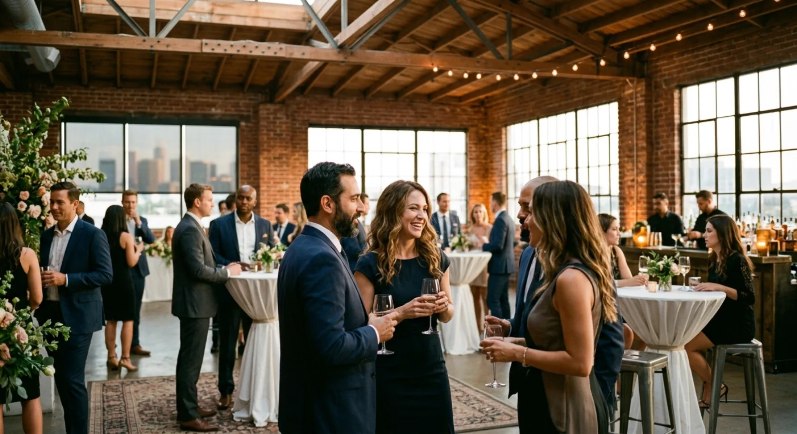Modern warehouse LA event space with industrial design and flexible event setup