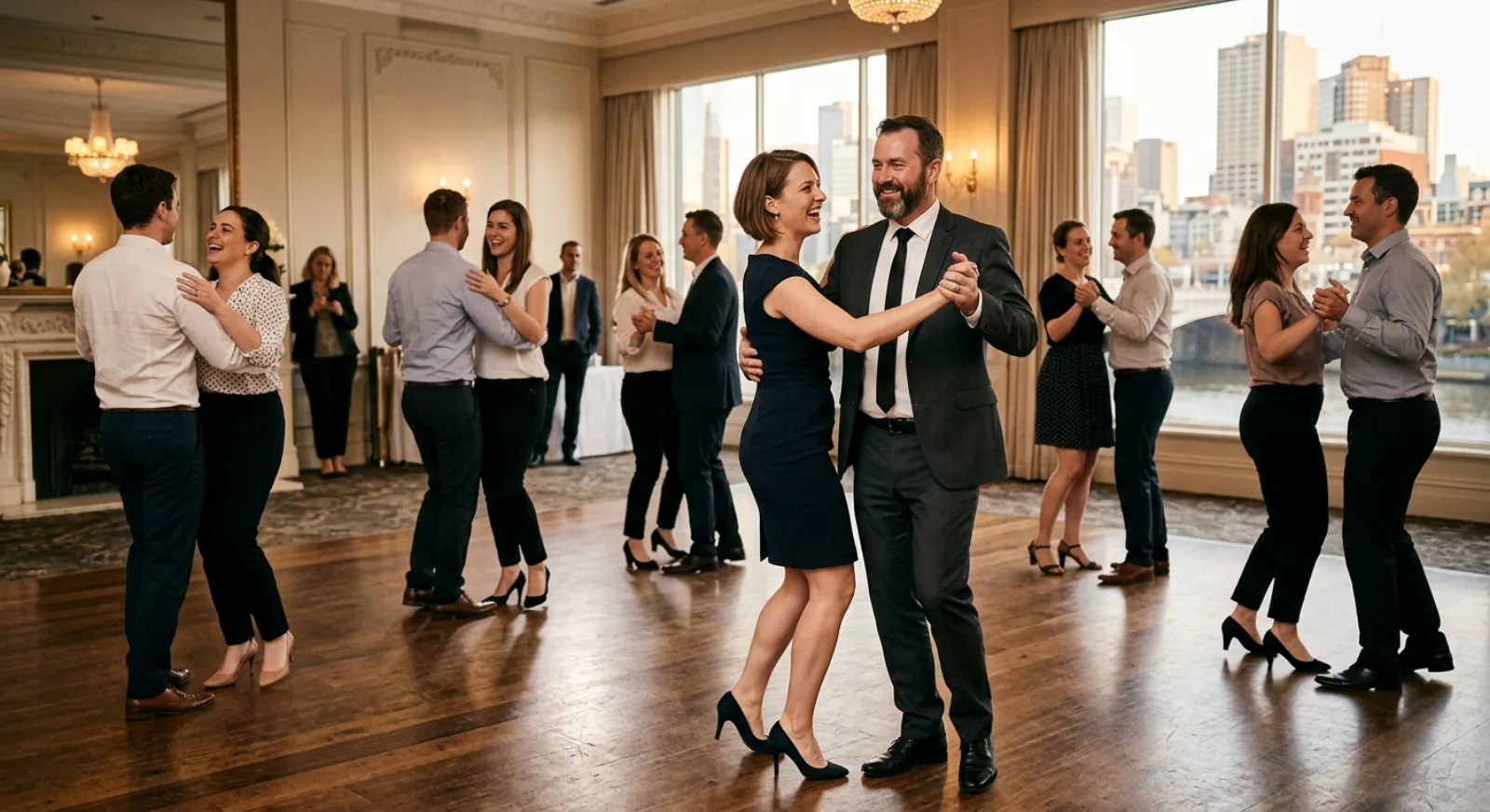 Elegant classic Melbourne ballroom with timeless design and formal atmosphere