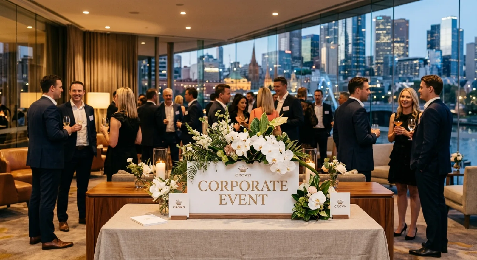 Premium Crown Melbourne entertainment complex with diverse event spaces and facilities