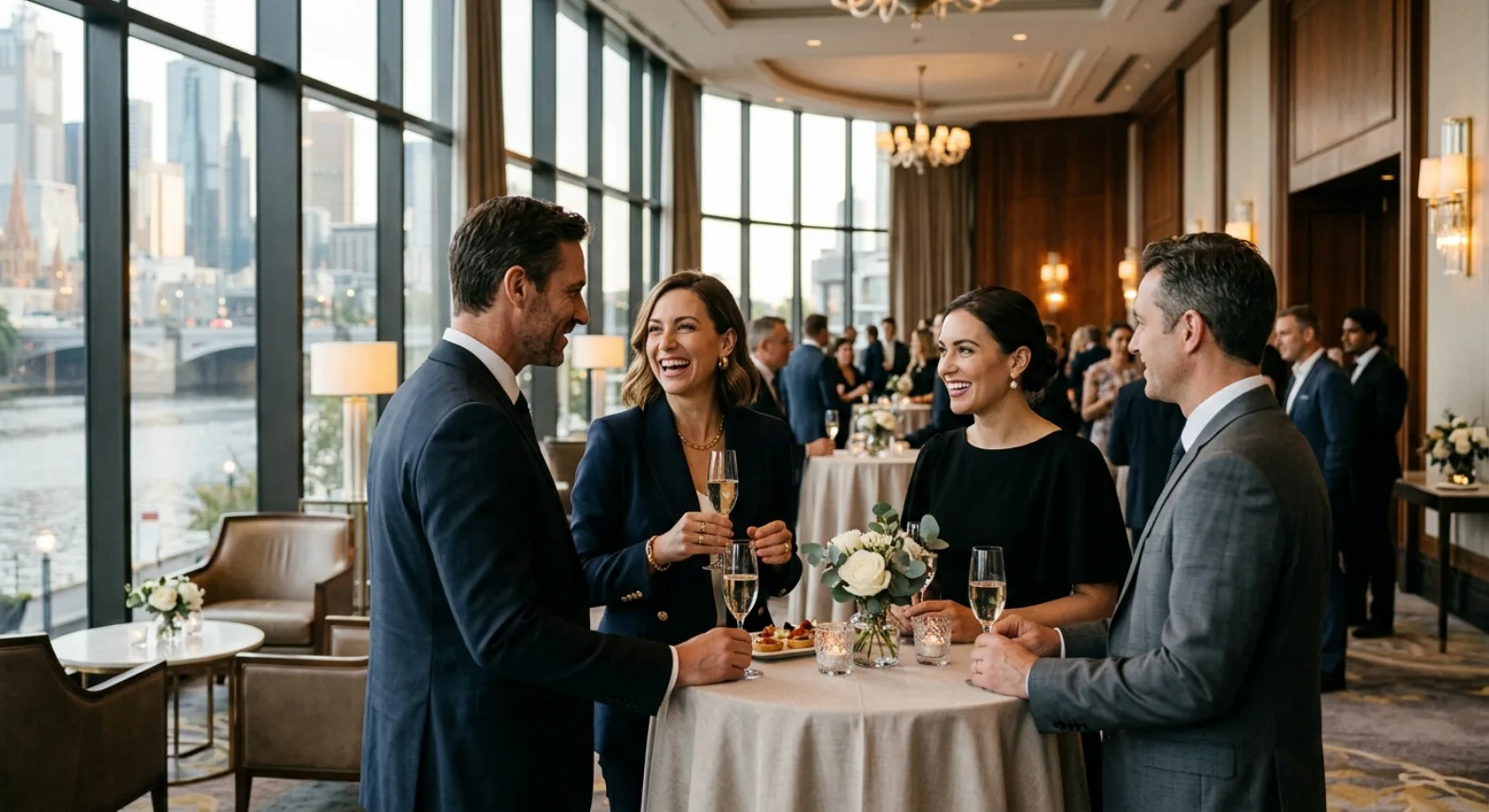 Luxury Crown Melbourne hotel with premium accommodations and event facilities