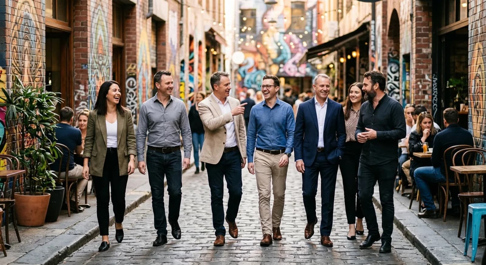 Group walking tour of iconic Melbourne laneways with street art and cultural history
