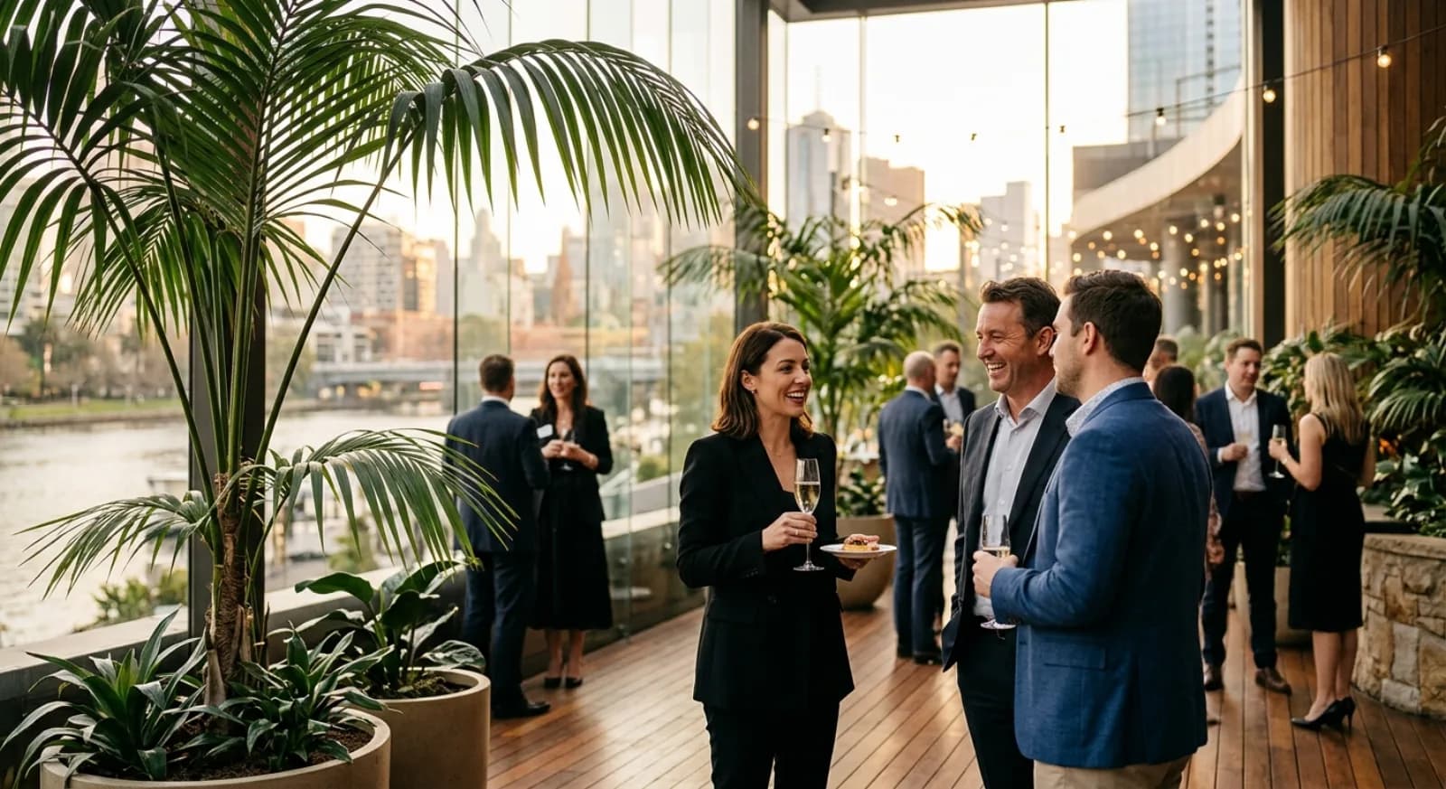 Upscale Palms at Crown boutique venue in Melbourne with luxury design