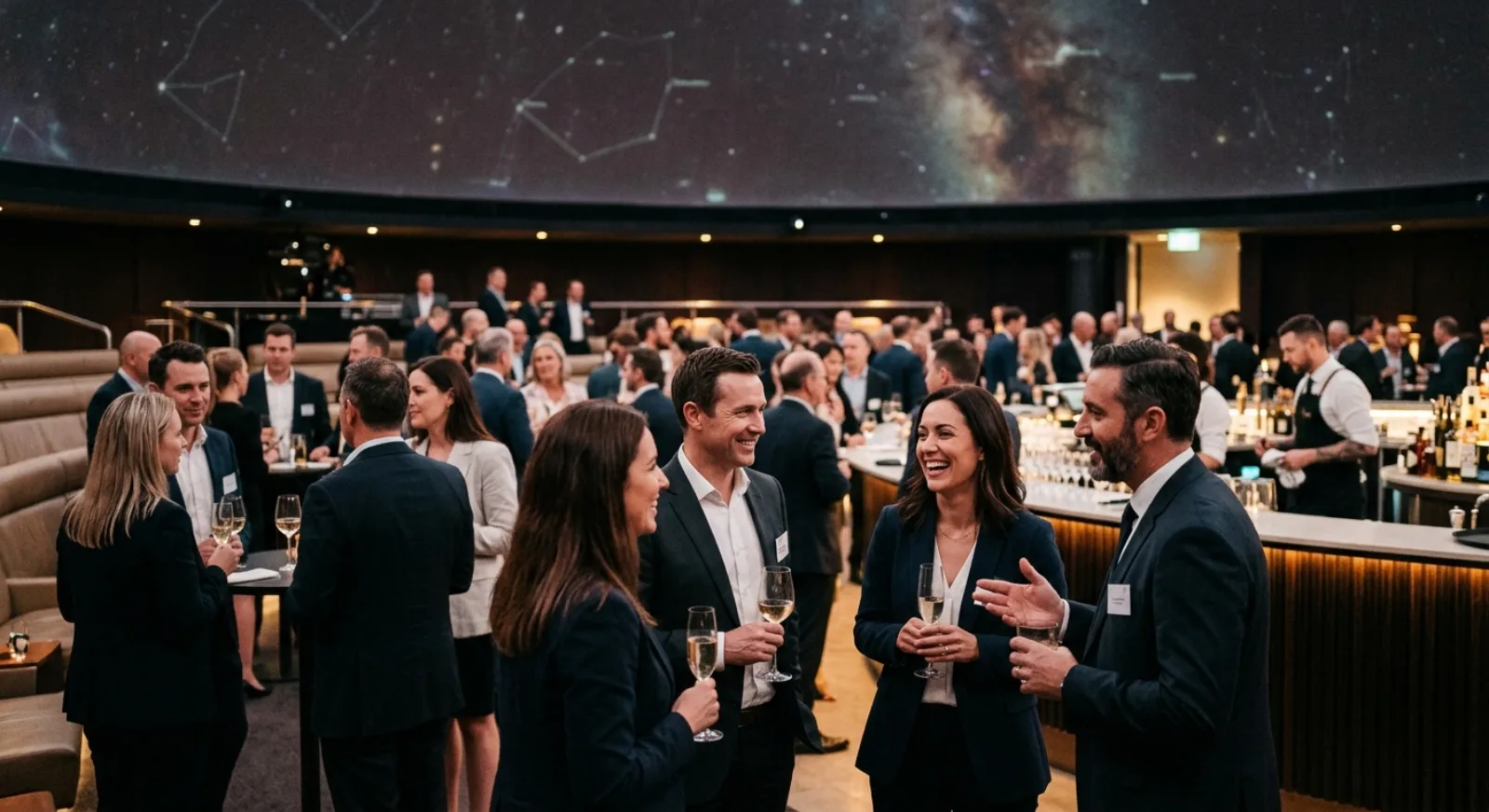 Unique Scienceworks Planetarium event space in Melbourne with innovative backdrop