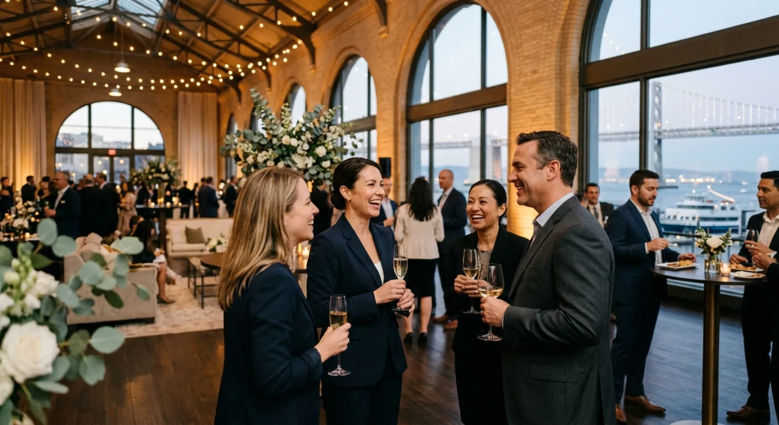 Historic Ferry Building marketplace event venue in San Francisco with waterfront views