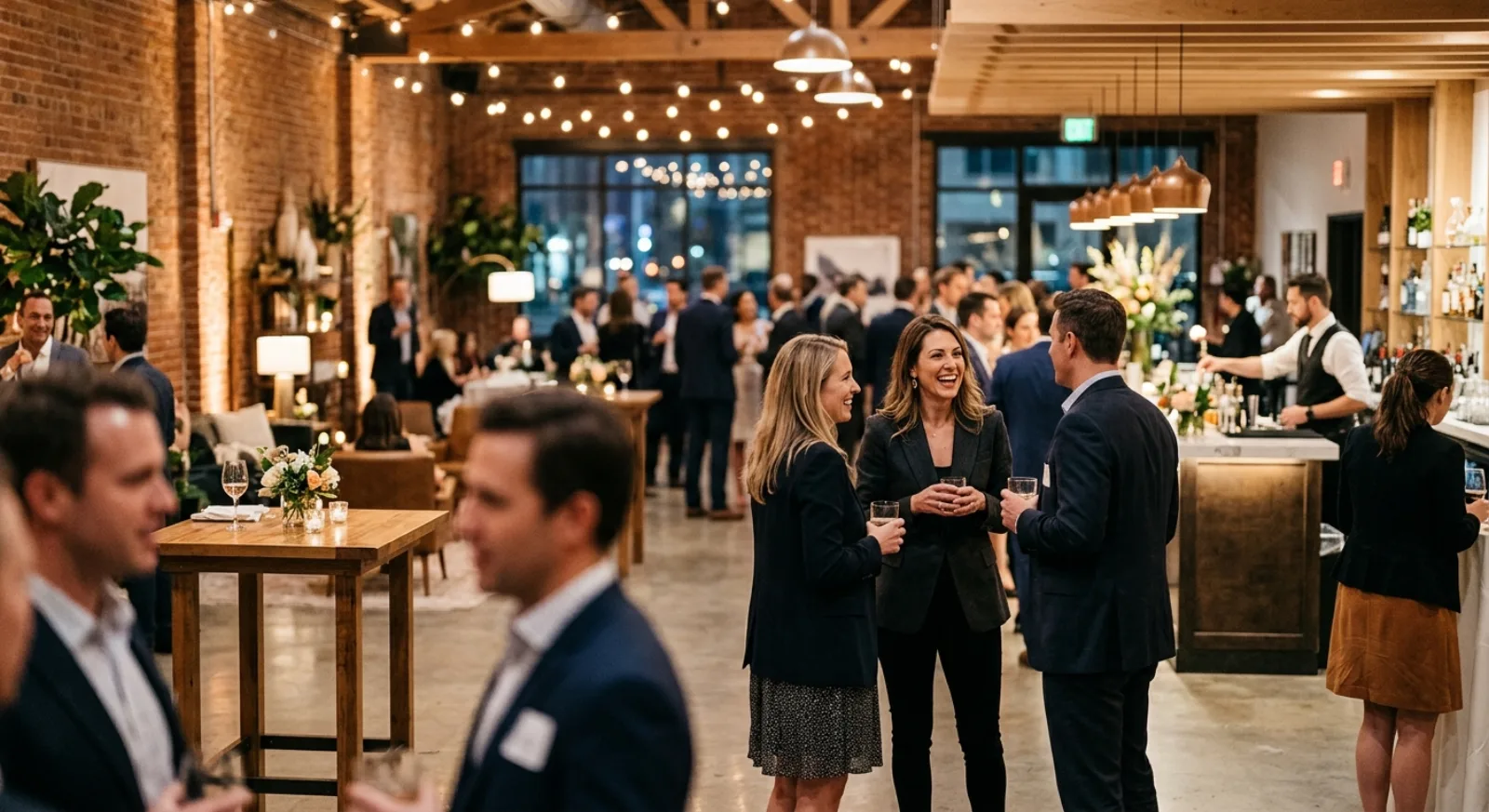 Industrial-chic The Foundry SF warehouse venue in SoMa with modern event setup