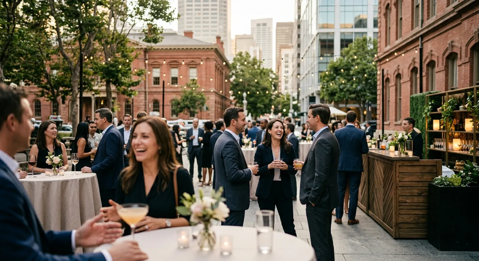 Modern Mint Plaza outdoor venue in SoMa San Francisco with urban aesthetic