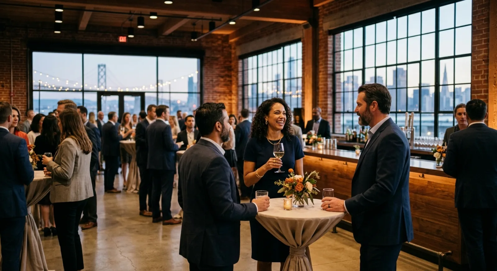 Modern SoMa district in San Francisco with industrial event venues and tech-forward spaces